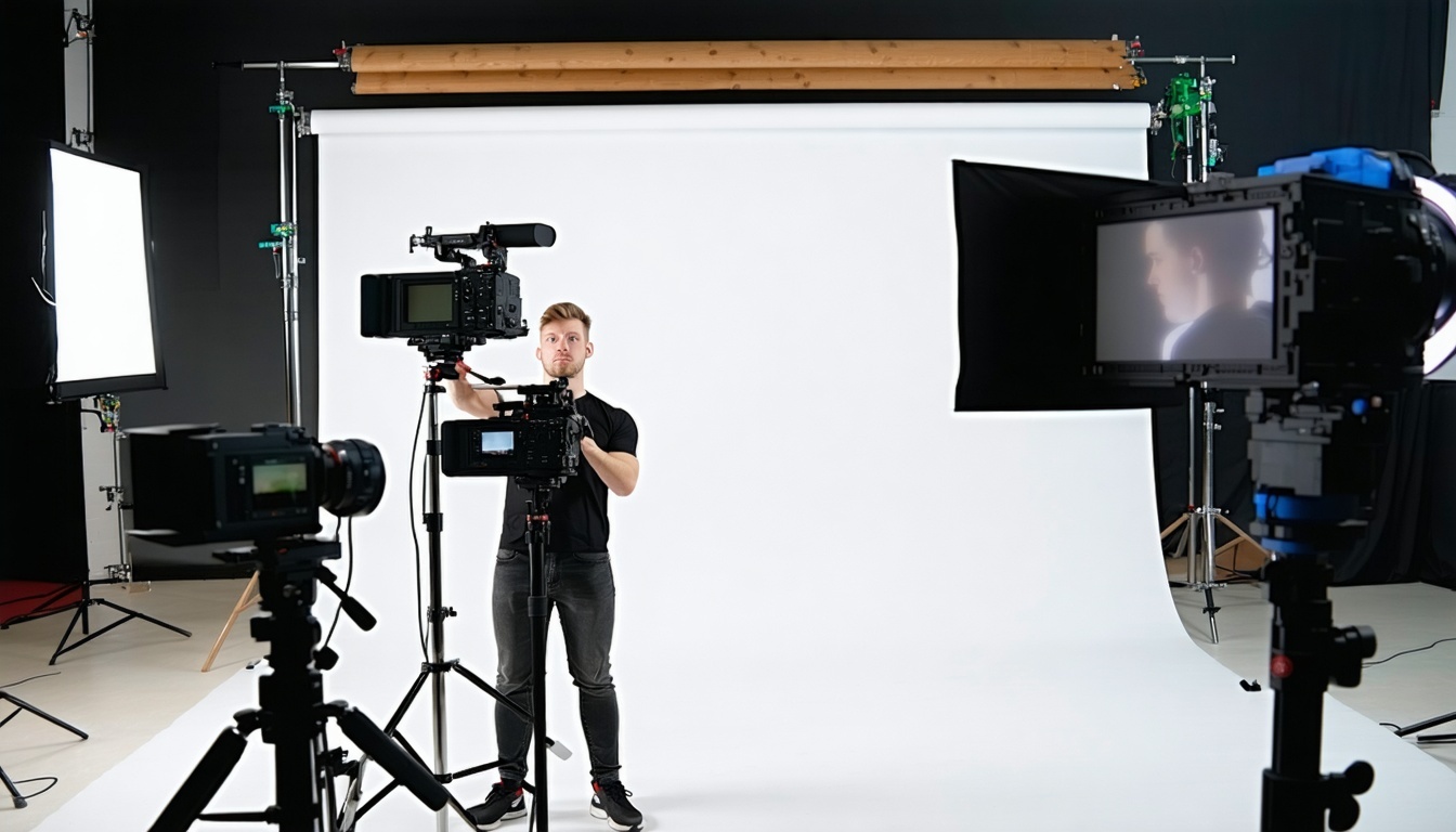 Educational video content being produced by experts